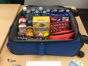An example of a house-hold emergency kit with basic supplies. Prepared by Emergency Management. Jenna Hamilton. REPORTER. Copyright Rogers Media.