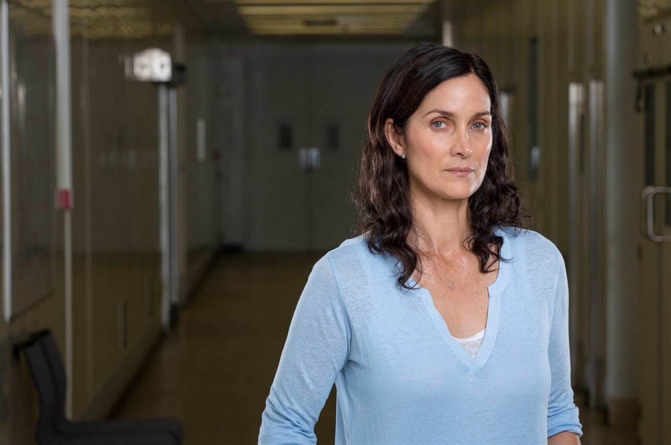 Carrie-Anne Moss is shown in a handout photo from the television series &qu...