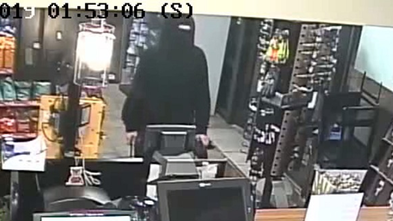 Late night convenience store robbery on Signal Road