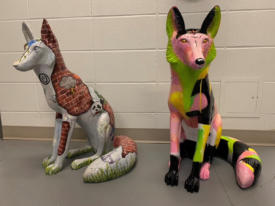 fox sculptures